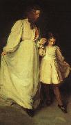Beaux, Cecilia Dorothea and Francesca oil on canvas
